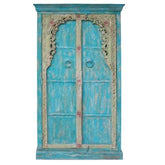 Indian Hand Carved Solid Wooden Cupboard Wardrobe D61